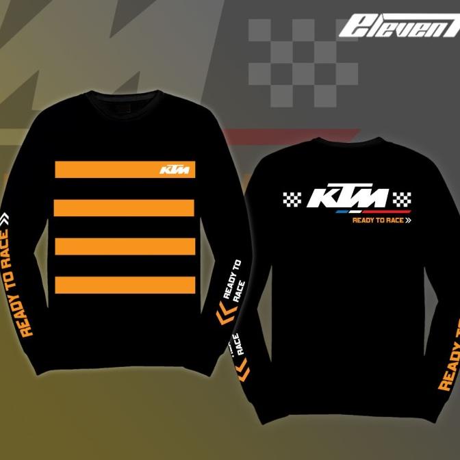 HOT PROMO kaos jersey motor trail KTM/Jersey motor KTM Racing- hitam orange