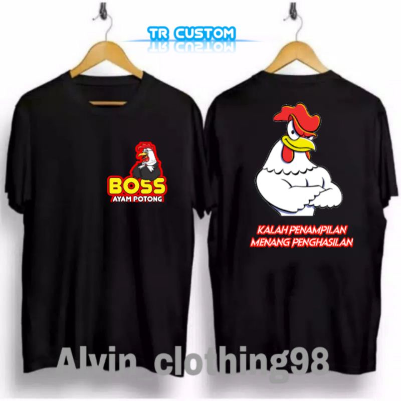 Kaos bebas desain|kaos bos ayam potong|BROILER
