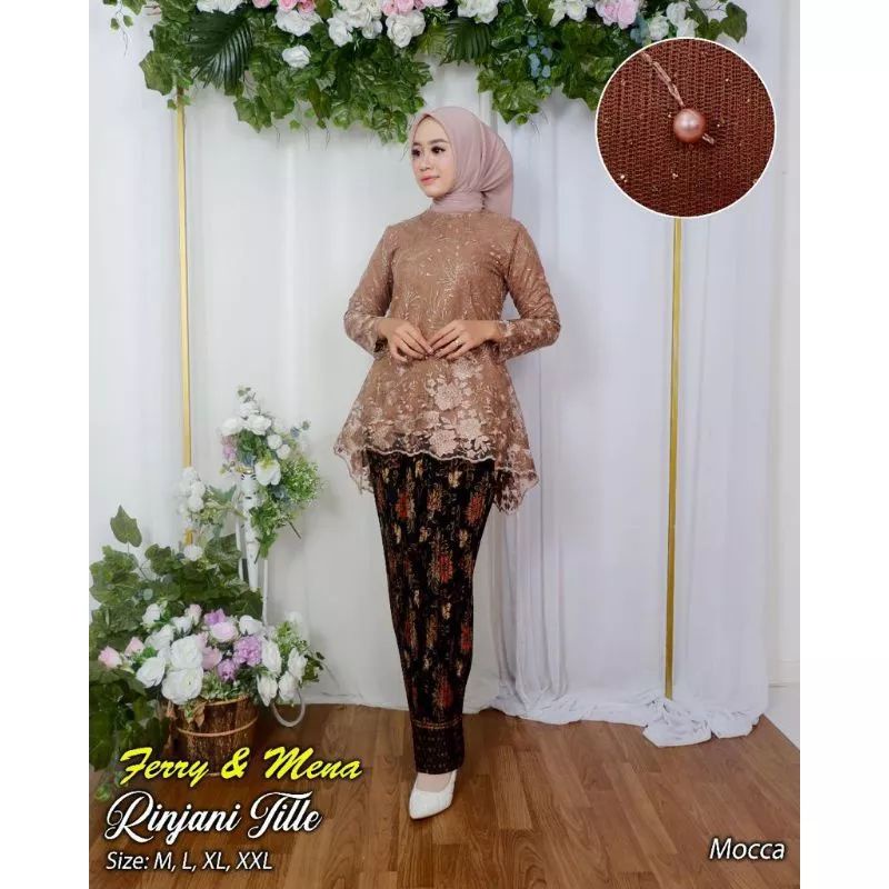 Kebaya Tunik Rinjani Tile / Tunik Brokat / Kebaya Modern / Kebaya tile / Kebaya Favorite / Batik Couple