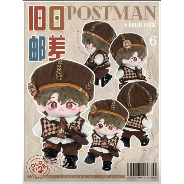 Doll clothes 20cm "Postman" pakaian boneka