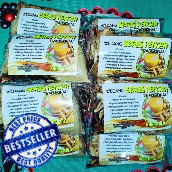 

}}}}}}] 1pack/10bks Wedang BERAS KRNCUR TRADISIONAL Rempah Komplit khas Solo