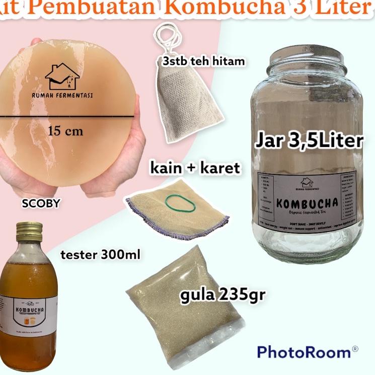 

✨TERBARU✨ KIT KOMBUCHA 3 LITER + TOPLES 