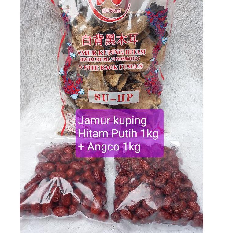 

✨New✨ Jamur Kuping Hitam Putih Su Brand 1kg + Angco 1kg murah