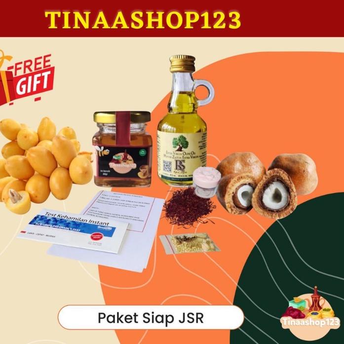 

✨SHOPEE MALL✨ PAKET PROMIL SIAP JSR Kurma Muda Buah Zuriat, Zaitun Madu, Saffron Termurah berkualitas Tinaashop123 buruan