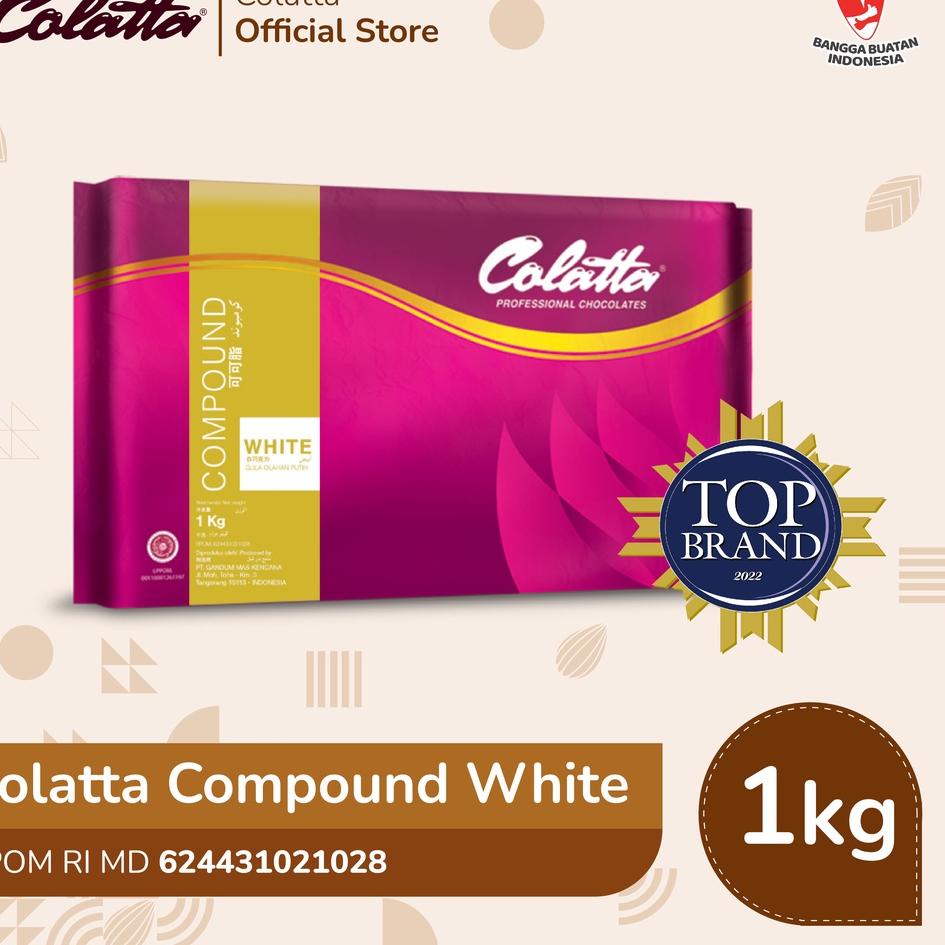 

Star Colatta Compound Chocolate White - Coklat Putih Batang 1Kg grosir