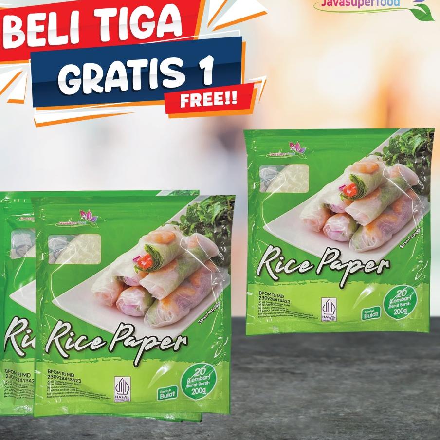 

Terbaru dan terlaris [BELI 3 GRATIS 1] Banh Trang High Quality Rice Paper / Rice Paper / Kulit Lumpia Vietnam Rice Paper 200g / rice roll spring roll / Salad Wrap / Rice paper 200g KOTAK 