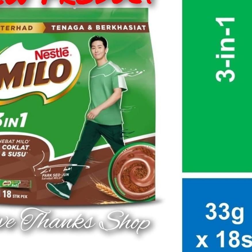 

DISKON BRANDS FESTIVAL Milo 3 in 1 sachet Malaysia - 18 pack buruan
