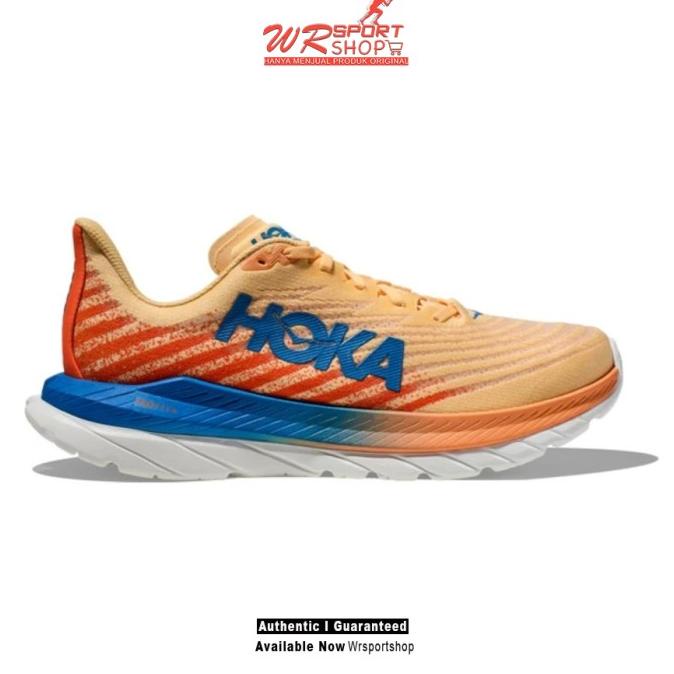 Hoka Mach 5 Mens Running - Impala / Vibrant Orange ORIGINAL