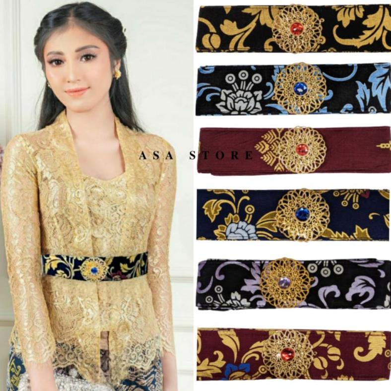 Terjangkau - Ikat Pinggang Wanita  Bros//OBI BLUDRU Obi Kebaya Bali/Ikat Pinggang Kebaya/Flash ,.