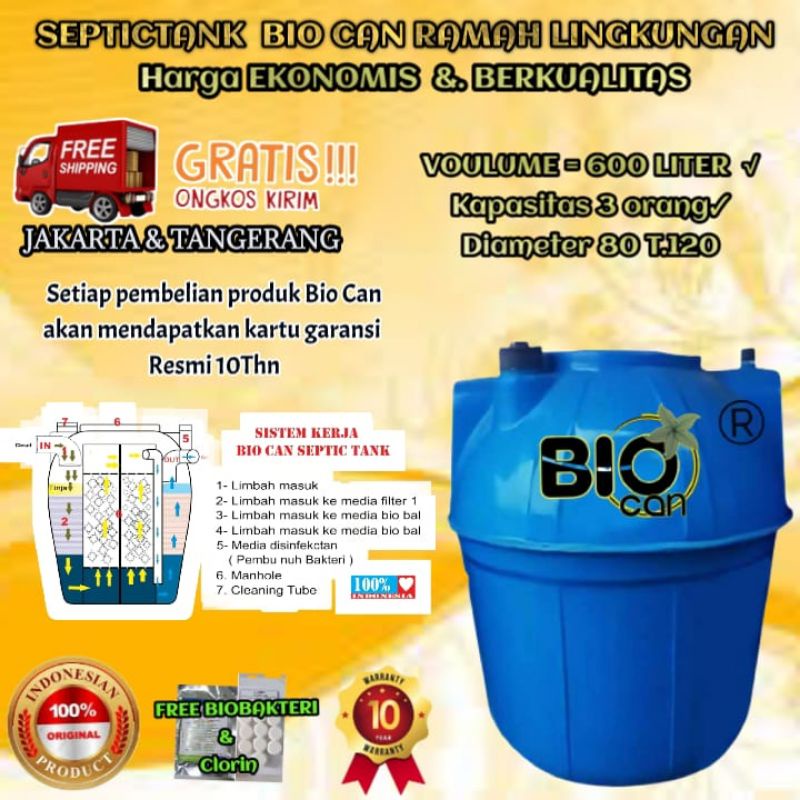 septictank biotehc,bio fill,bio tank,sepiteng bio 600Liter