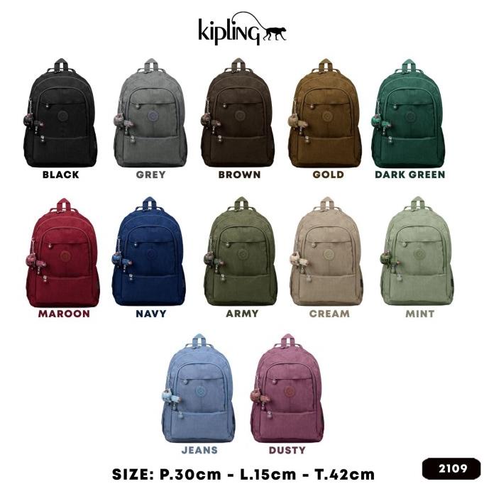 Tas Ransel Kipling - Tas Laptop Backpack Sekolah Ukuran Besar