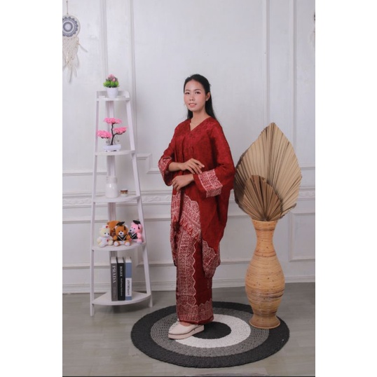 ONE SET STELAN JUPRI KAFTAN TUNIK ARUNA MELAYU stelan batik jupri