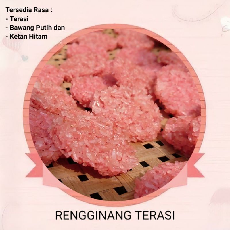 

Rengginang terasi mentah ketan asli