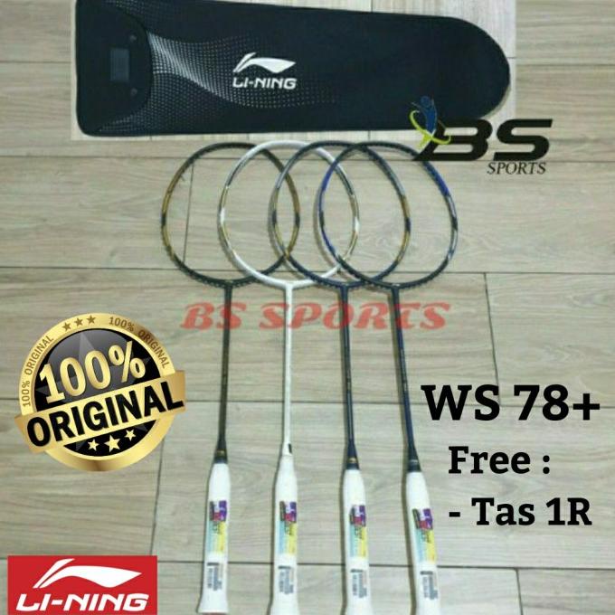 RAKET BADMINTON LINING WINDSTORM 78 PLUS 78+ ORIGINAL 100%
