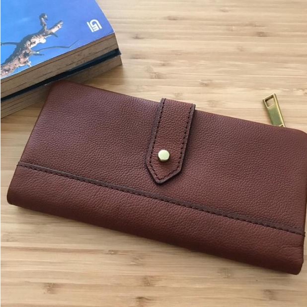 New Sale Fossil Lainie Clutch Medium Brown Nwt Sale