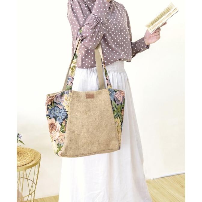 Totebag Goni Shella | Tas Wanita | Tas Kerja Dan Kuliah - Dgonee Wahdanastore_