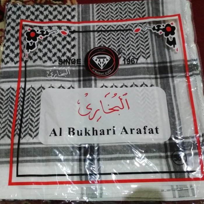 Sorban Almas Arafat Hitam Putih