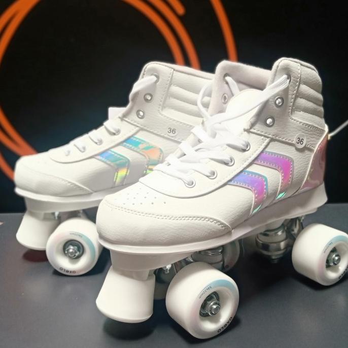 Sepatu Roda OXELO Quad 100 Anak - Putih INLINE SKATE OXELO QUAD 852018