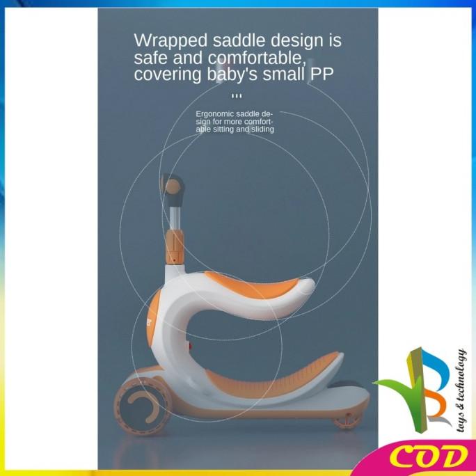 RB-M191 Scooter Anak 3 IN 1 Mainan Dorongan Anak / Otoped Skuter Anak