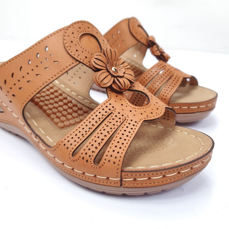 Norvid Sepatu Sandal Wanita Wedges Ringan MC123-18