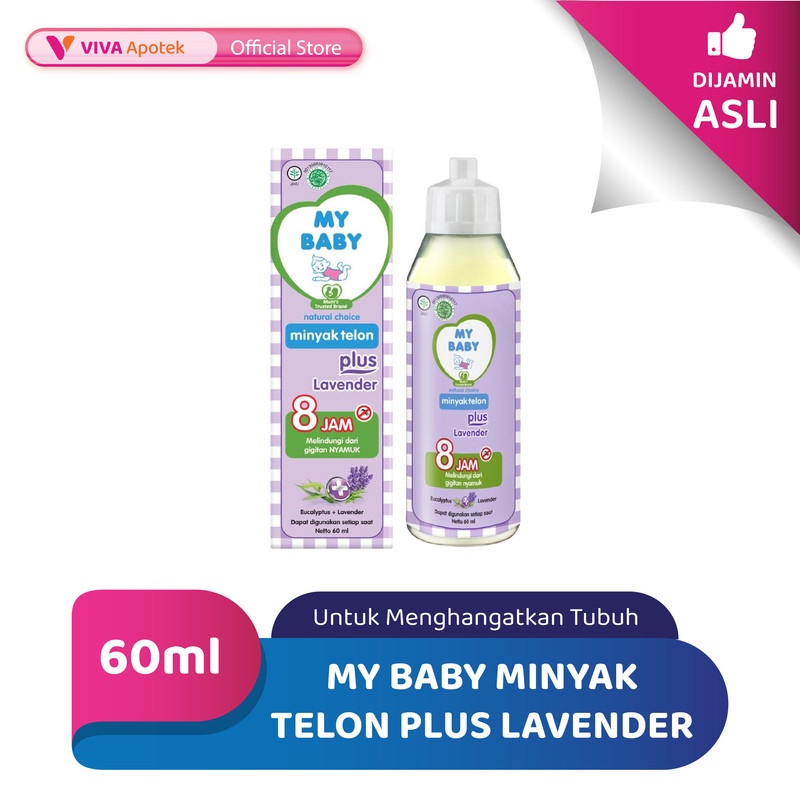 My Baby Minyak Telon Plus Lavender Menghangatkan Tubuh (60 ml)