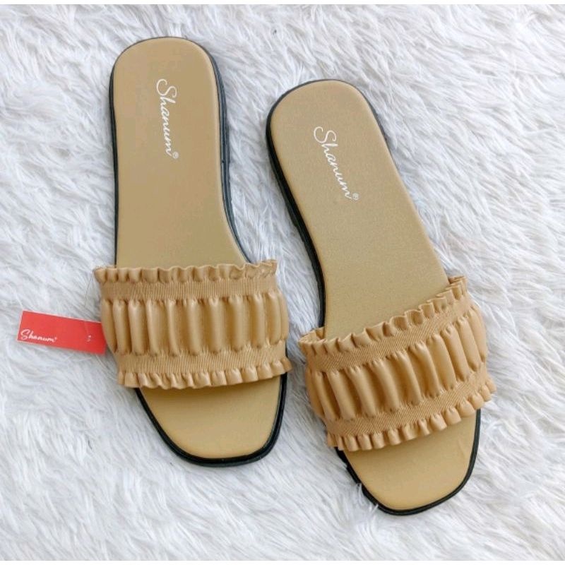 Sandal slop wanita karet