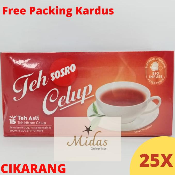 

Teh Sosro Celup Black Tea 15 25 Pcs