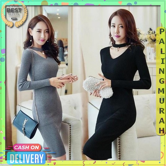 Bayar Di Tempat Fashion Wanita Atasan Mini Pendek Panjang Korean Style Cantik Ketat Body Remaja Keki