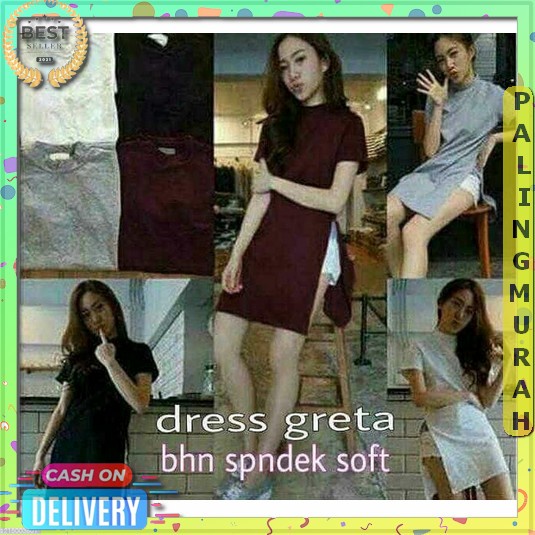 Bayar Di Tempat Fashion Wanita Baju Perempuan Seksi Casual Elegan Atasan Mini Pendek Panjang Korean 