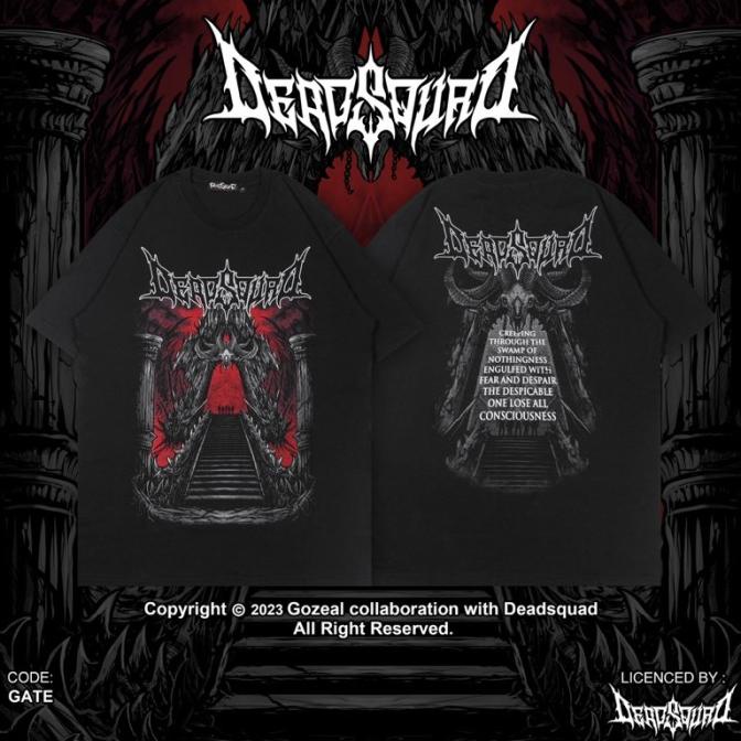 DEADSQUAD X GOZEAL - GATE | TSHIRT BLACK