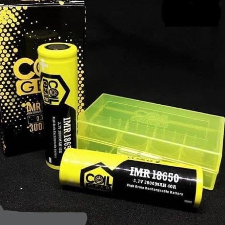 MEN SALE  BATERAI 18650 ORIGINAL COIL GEAR KUNING 3000mAh - harga Variasi