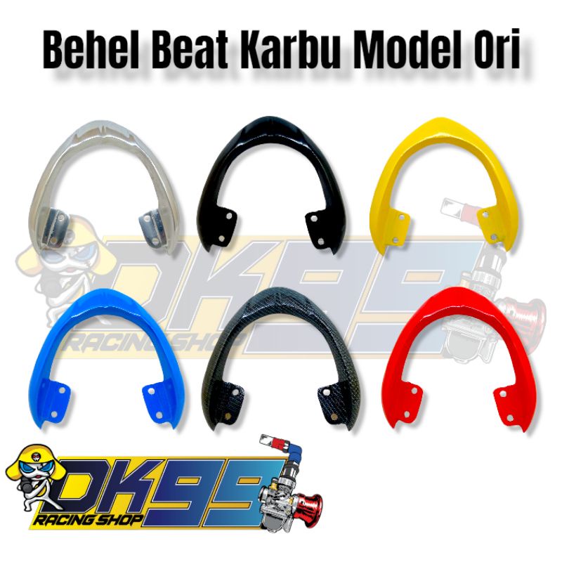 Behel belakang beat karbu model ori Behel Beat Karbu Chrome Krom Poles Variasi Begel Planger Beat La