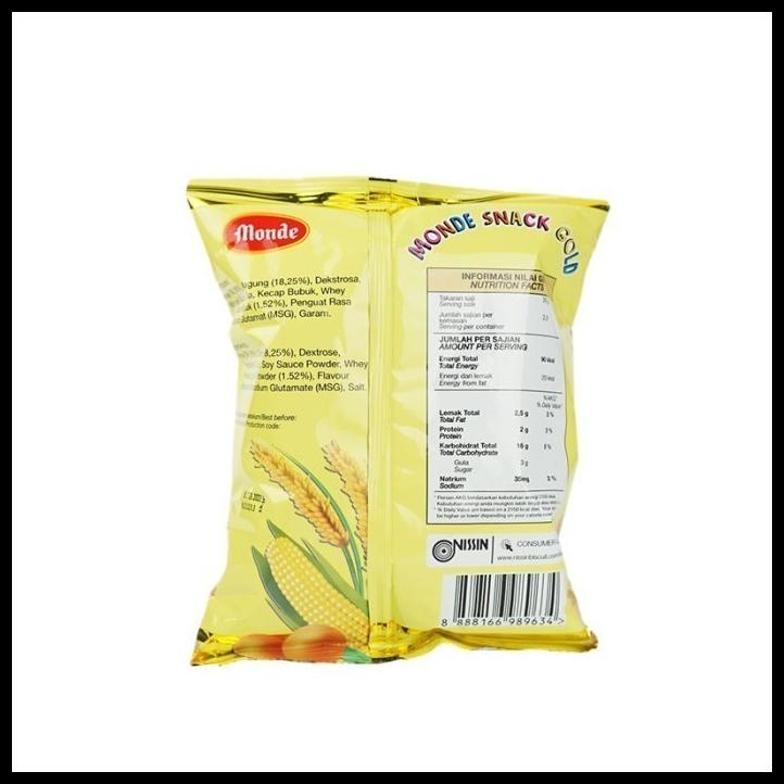 

Kkv Monde Snack Gold Snack Camilan Beras Rasa Gurih Dan Enak 60G