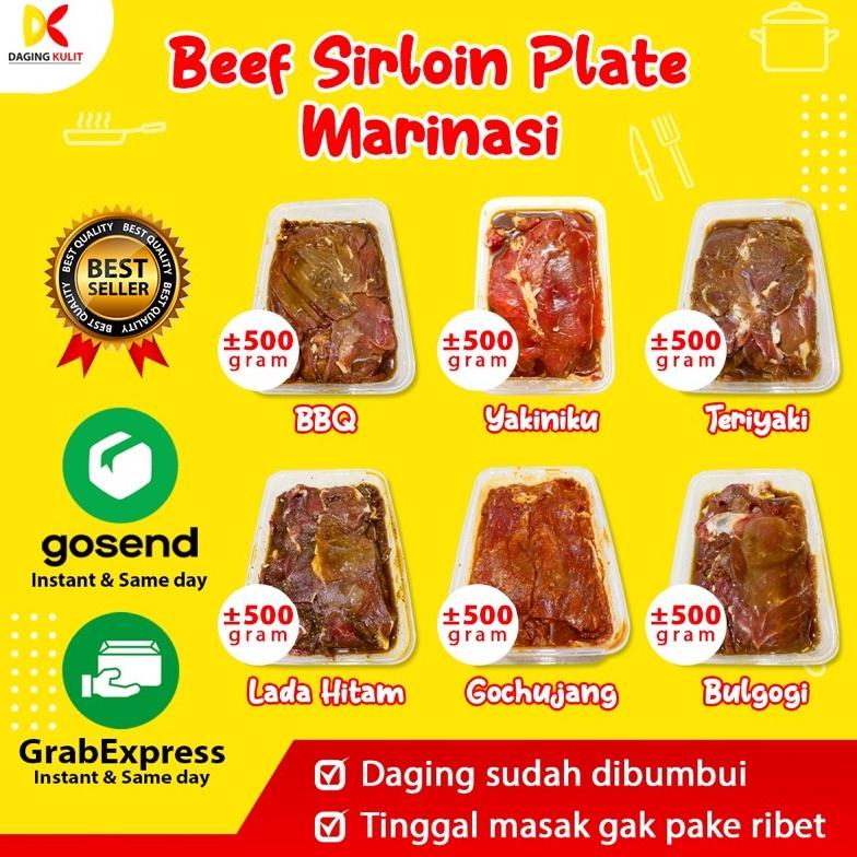 

BEEF SIRLOIN MARINASI / DAGING SAPI MARINASI / DAGING SIRLOIN MARINASI / SIRLOIN SLICE BUMBU Non COD