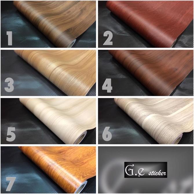 [ROLL] Sticker motif kayu stiker skotlet variasi dekorasi wood