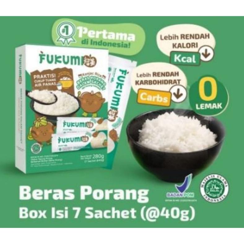 

Fukumi Beras Porang Box Sachet 280gr Non COD