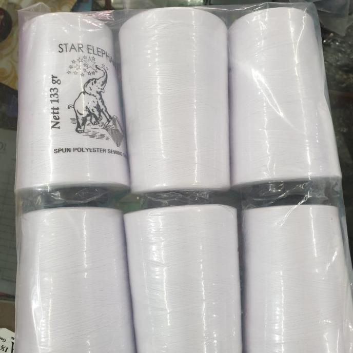 +++++] benang jahit star elephant LKM gajah 5000yard 40/2