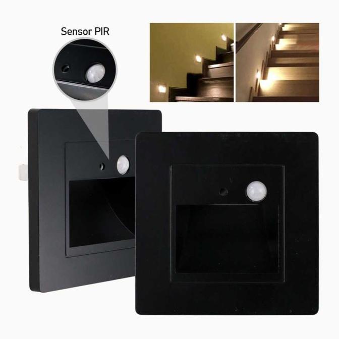 TERMURAH LAMPU TANAM SUDUT TANGGA TEMPEL TEMBOK DINDING RUMAH LED MINIMALIS