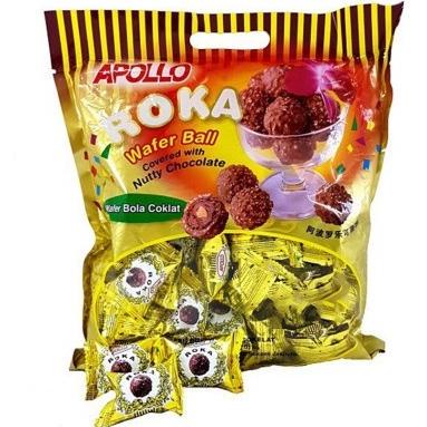 

Roka Apollo Wafer Ball Coklat Isi 70 Pcs Original Non COD