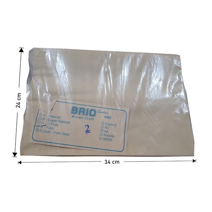 

[KODE P98YG] Amplop Coklat Ukuran Folio 1 Pack Isi 100 Lembar