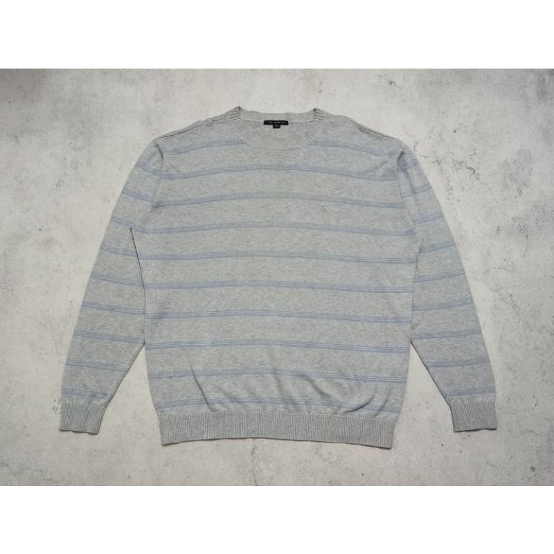 Tbj jeans knit rajut striped sweater
