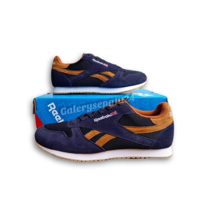 Terbaik Sepatu Pria Reebok Clasic Sneakers Kets Runnning Joging Import Murah Discount
