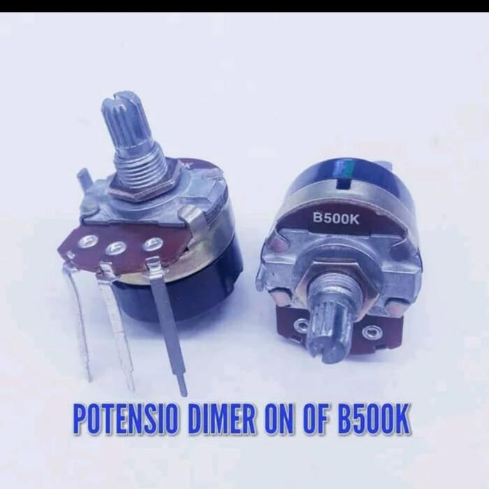 Terlaris Mandiri Potensio Dimmer On Off 3 Kaki 500K Mono
