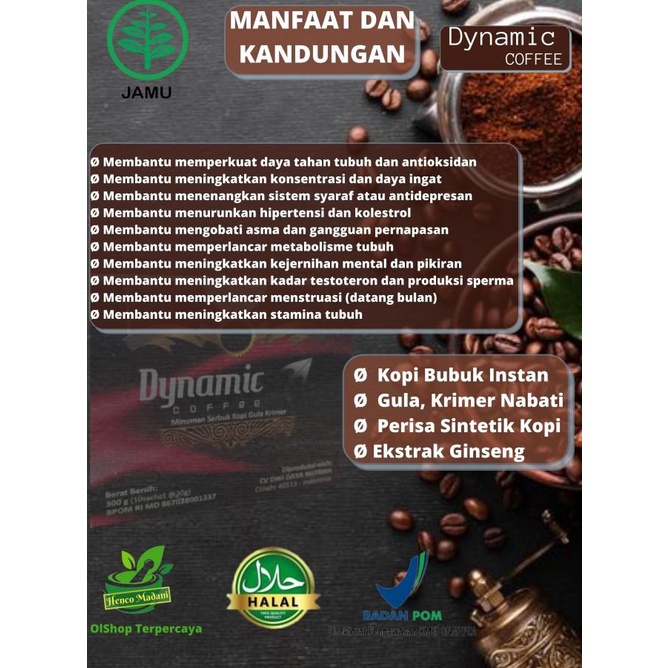 

Kopi Dynamic 10 Sachet Original Coffea Dynamic