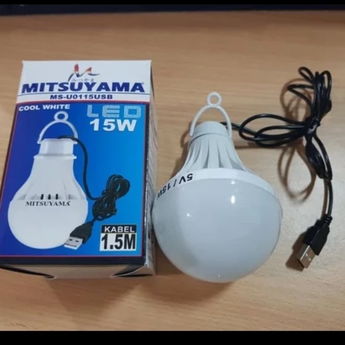 lampu Lampu LED 15W mitsuyama 5v usb powerbank mati lampu emergency jualan(J6A6) lampu emergency cas