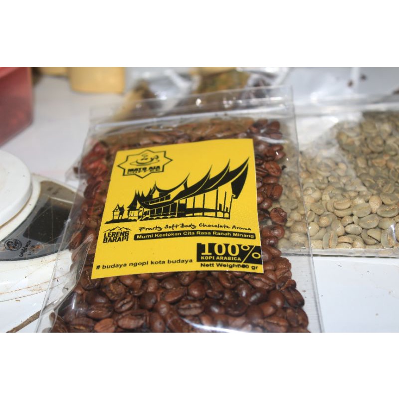 

Roasted Bean Arabica Lereng Barapi 200Gr, Kopi Gunuang Marapi Luhak Nan Tigo