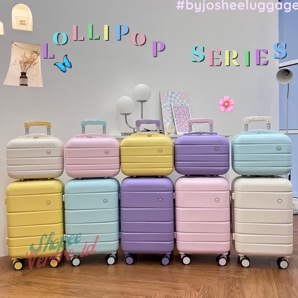 Populer Joshee Koper Lollipop Series Koper Cabin 16 Inch, 20 Inch Dan 24 Inch Bagasi