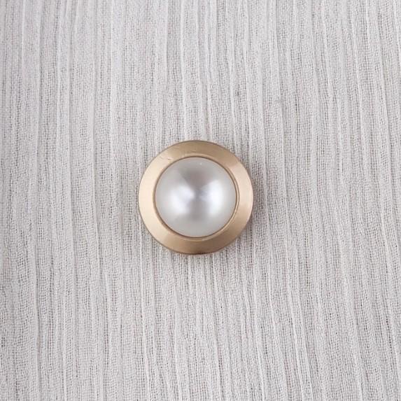 Terlaris Kancing Baju Pearl Gold 12Mm Mewah