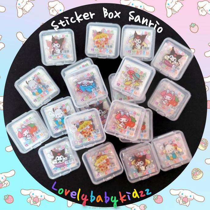 

LBK Sticker Kotak Plastik Karakter Sanrio / Stiker Sanrio Box