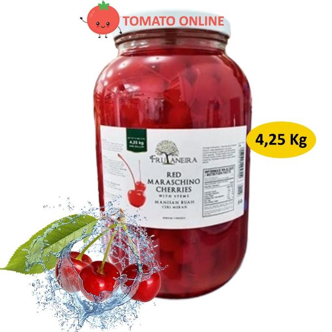 

Frutaneira / Maraschino Cherries / Ceri Merah Cherry Tangkai / 4,25 kg nov